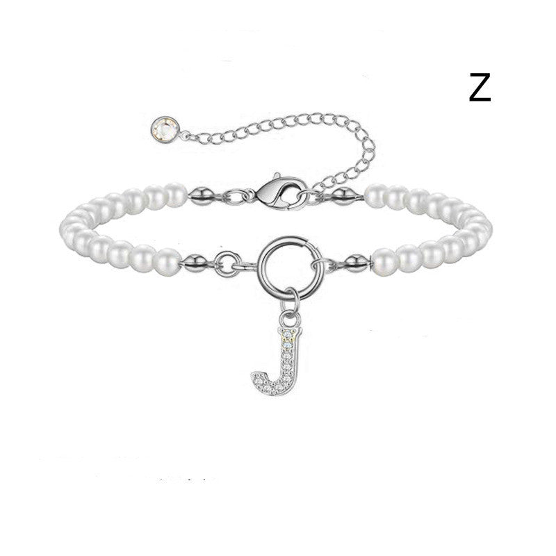 PearlScript: 2024's Signature Initial Bracelet - Elevate Your Style with Personalized Elegance!