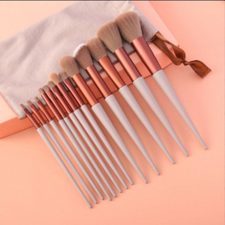 GlamEssentials: 13-Piece Makeup Brush Set for Flawless Beauty Application