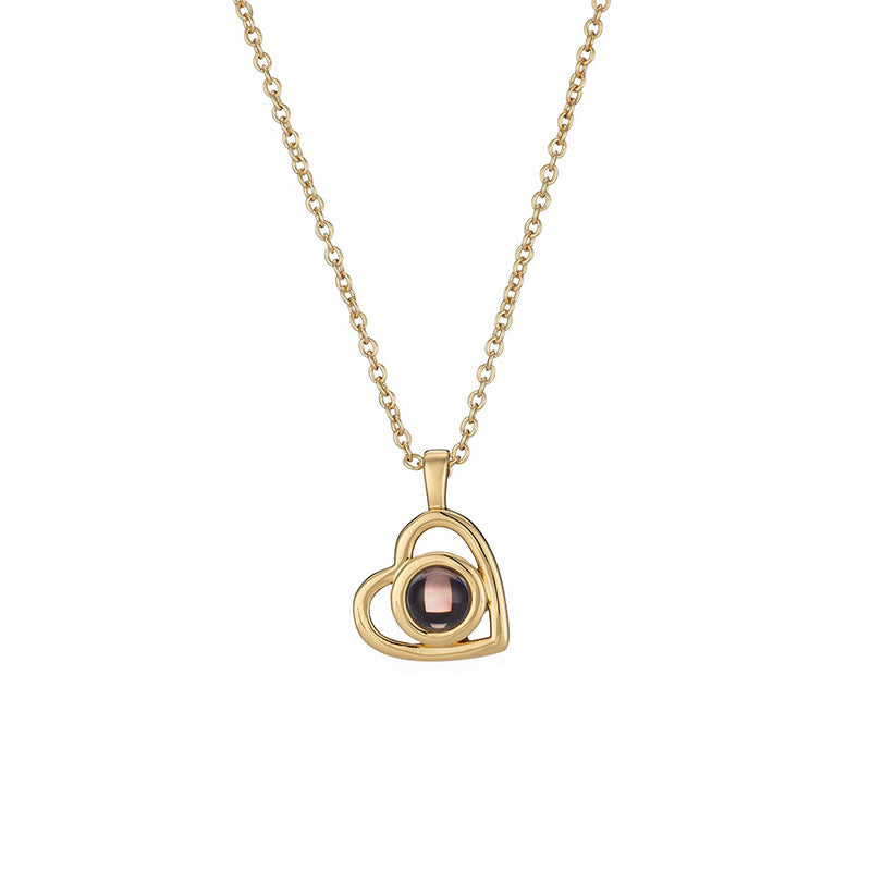 Customized Color Photo Projection Necklace