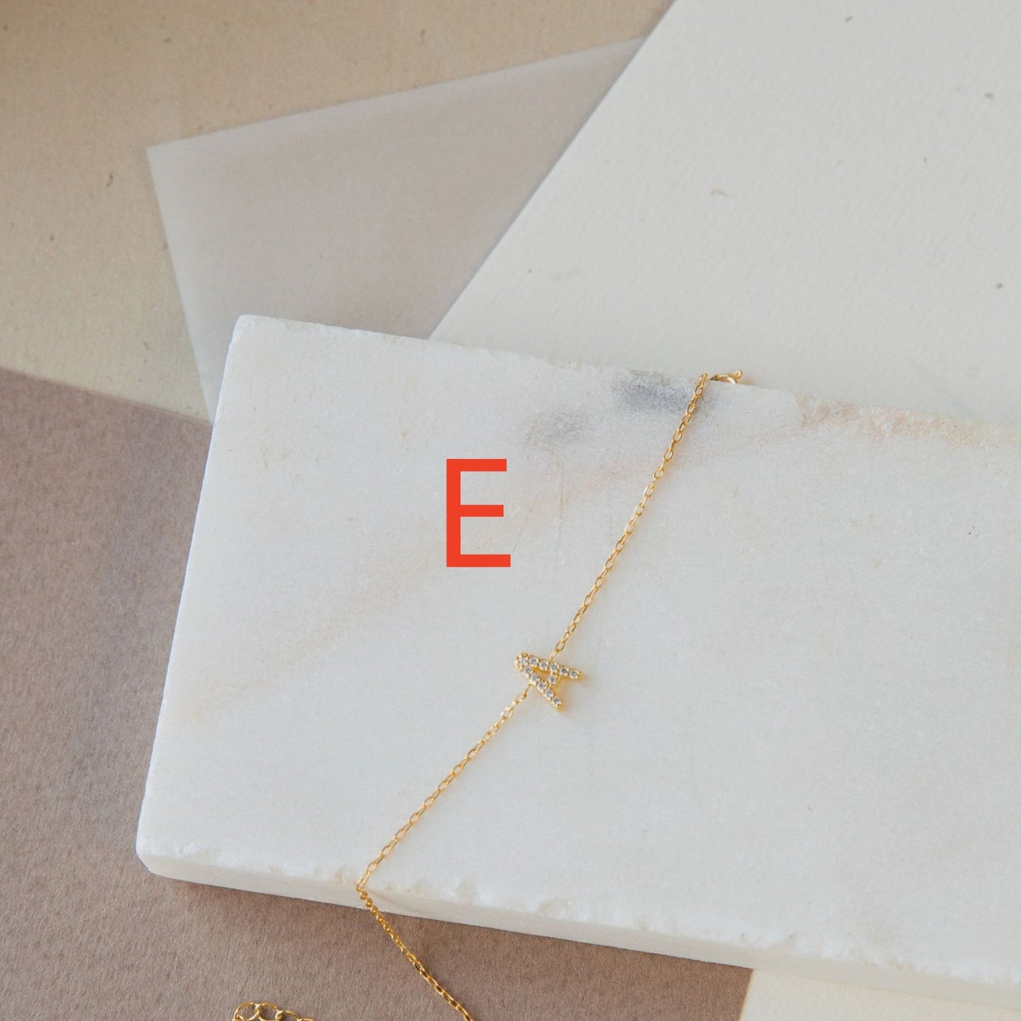 Diamond Alphabet: Elegant Ladies' Bracelet with English 26 Letters