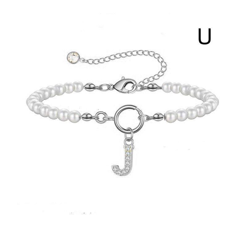 PearlScript: 2024's Signature Initial Bracelet - Elevate Your Style with Personalized Elegance!
