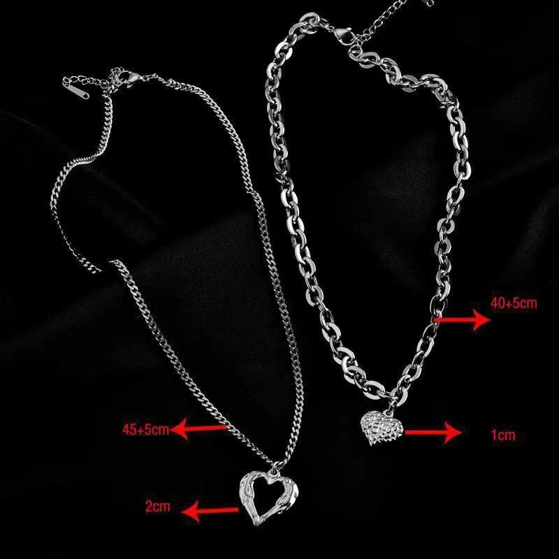 Angelic Affection: Women's Titanium Steel Angel Wings Love Necklace