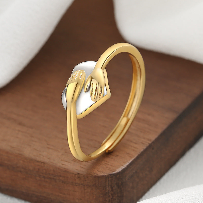 Embrace Love: Stylish Heart-shaped Rings for Effortless Fashion