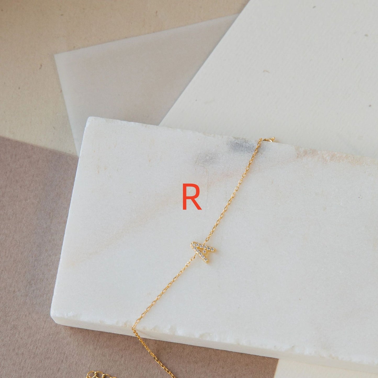 Diamond Alphabet: Elegant Ladies' Bracelet with English 26 Letters