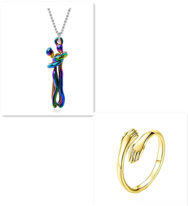 Hug of Affection: Couples Necklace