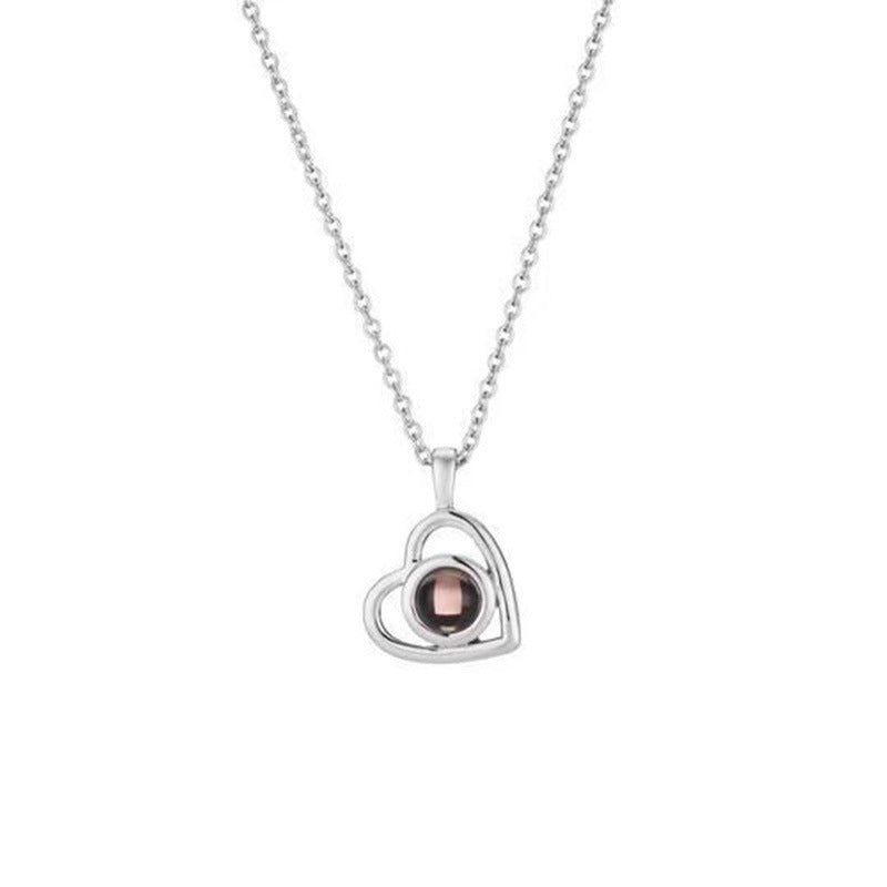 Customized Color Photo Projection Necklace