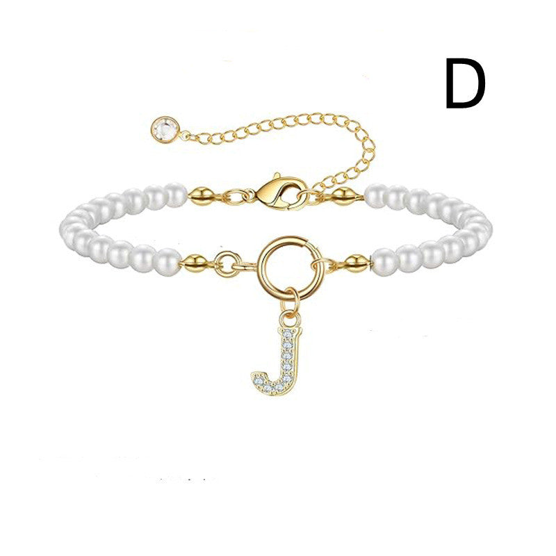 PearlScript: 2024's Signature Initial Bracelet - Elevate Your Style with Personalized Elegance!