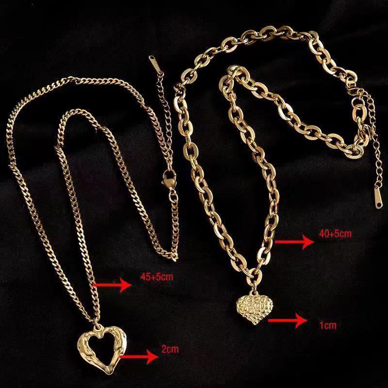 Angelic Affection: Women's Titanium Steel Angel Wings Love Necklace