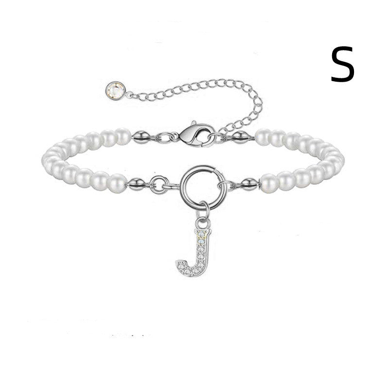 PearlScript: 2024's Signature Initial Bracelet - Elevate Your Style with Personalized Elegance!