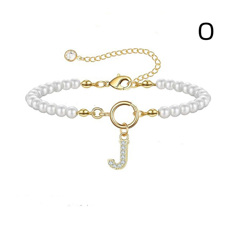 PearlScript: 2024's Signature Initial Bracelet - Elevate Your Style with Personalized Elegance!