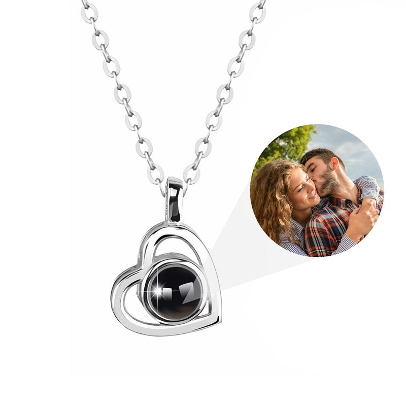 Customized Color Photo Projection Necklace