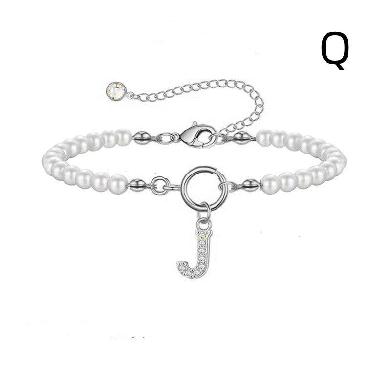 PearlScript: 2024's Signature Initial Bracelet - Elevate Your Style with Personalized Elegance!