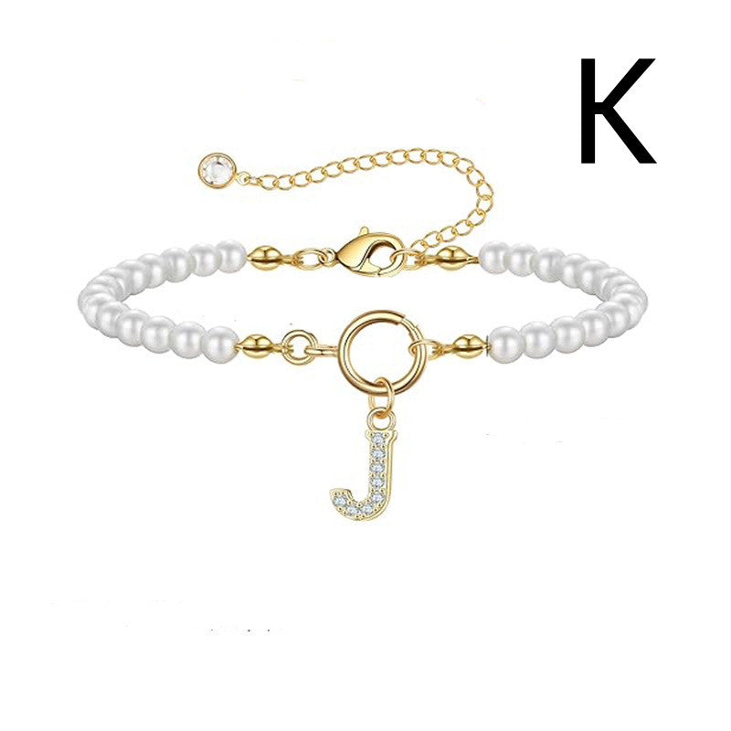 PearlScript: 2024's Signature Initial Bracelet - Elevate Your Style with Personalized Elegance!