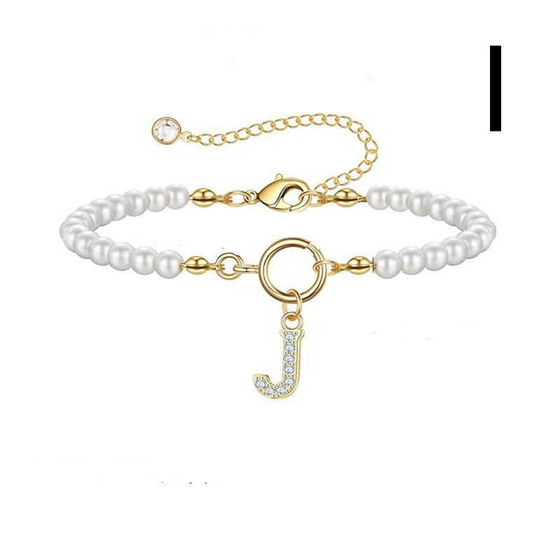 PearlScript: 2024's Signature Initial Bracelet - Elevate Your Style with Personalized Elegance!