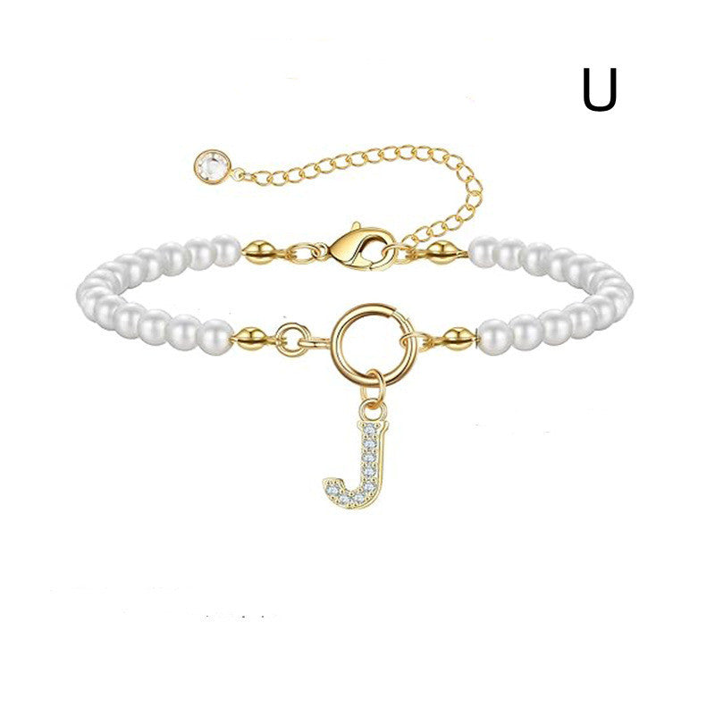 PearlScript: 2024's Signature Initial Bracelet - Elevate Your Style with Personalized Elegance!