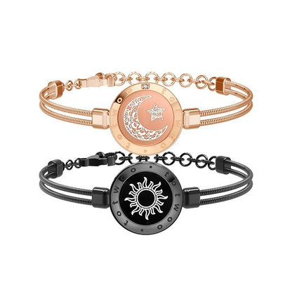 Eclipse of Love: Sun-Moon Smart Sensing Couple Bracelet