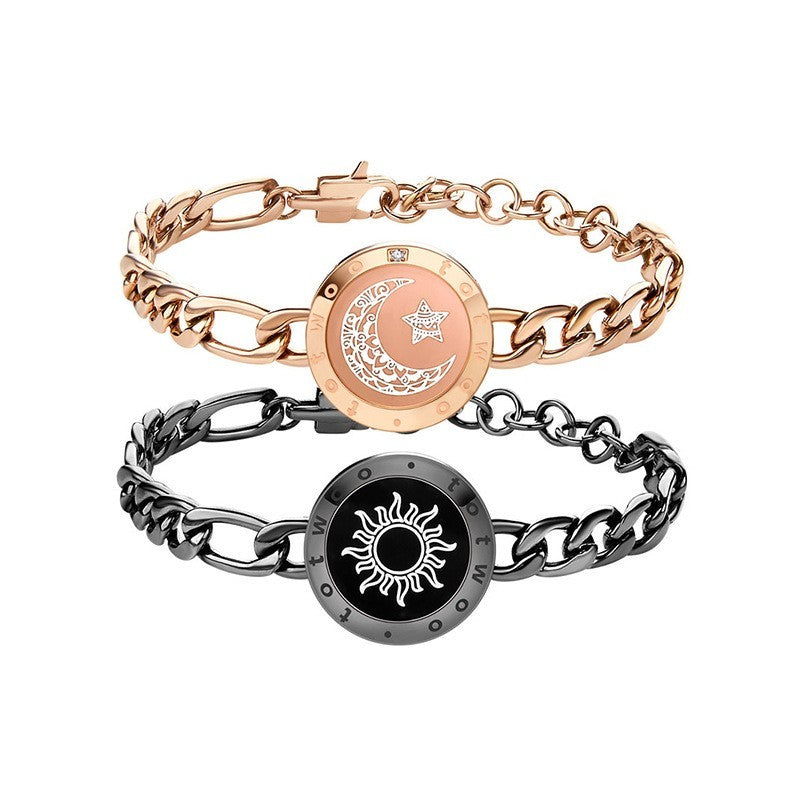 Eclipse of Love: Sun-Moon Smart Sensing Couple Bracelet