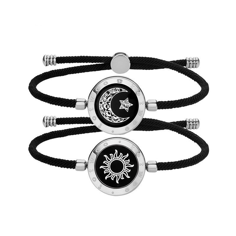 Eclipse of Love: Sun-Moon Smart Sensing Couple Bracelet