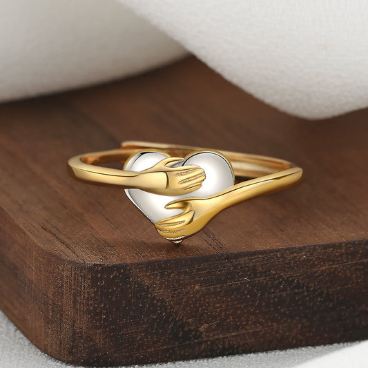 Embrace Love: Stylish Heart-shaped Rings for Effortless Fashion