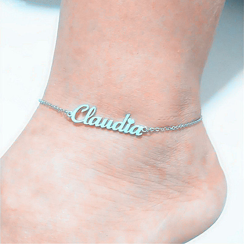 Alphabetical Ankle Charm: English Letter Anklet Chain