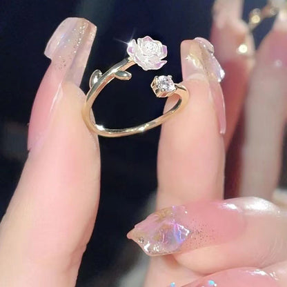 Stylish Flower Index Finger Ring for Women