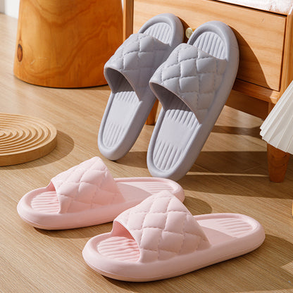 Summer Comfort: New Rhombus Home Slippers for Women and Men - Lightweight, Non-Slip, and Stylish