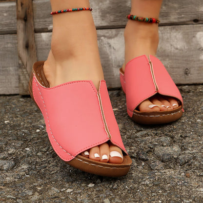 Peak Comfort: Solstice Wedge Sandals - Elevating Style for Casual Summer Strolls