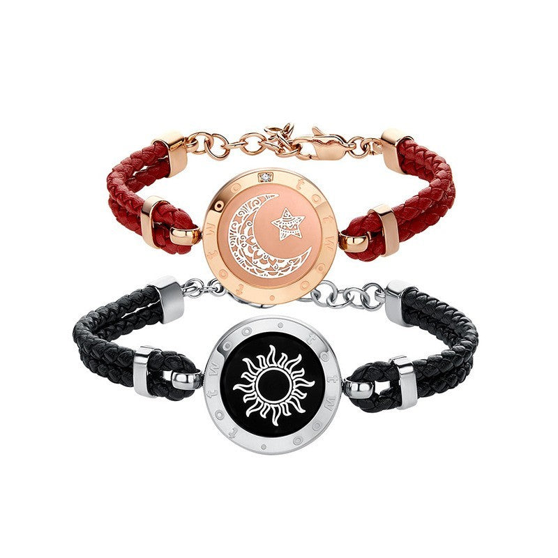 Eclipse of Love: Sun-Moon Smart Sensing Couple Bracelet