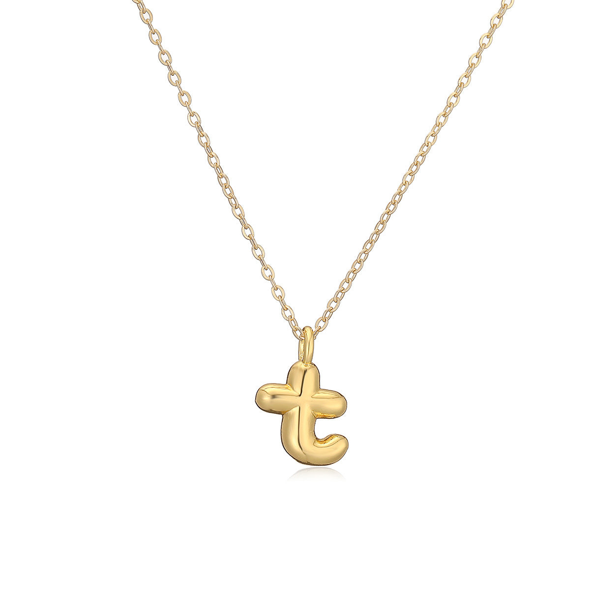 Copper Charisma: A Gilded Alphabet Pendant Necklace