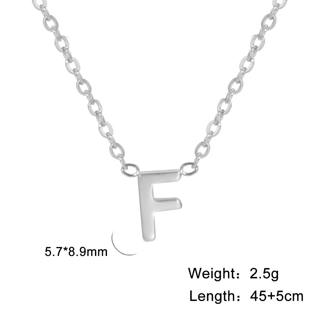 Alphabet Affinity: Steel Color Concentrate Polished Welding Cross Fusion Chain