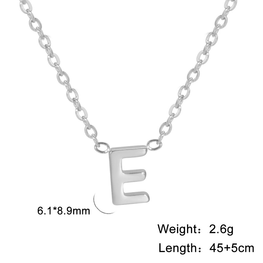 Alphabet Affinity: Steel Color Concentrate Polished Welding Cross Fusion Chain