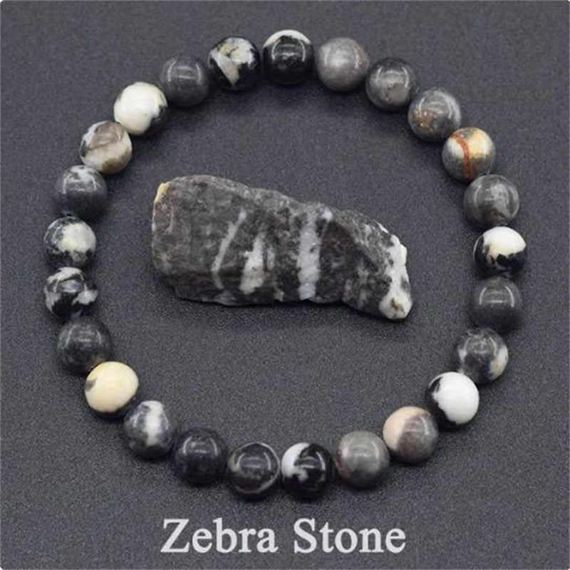 Earthly Elegance: Natural Stone Tiger Eye Beaded Yoga Bracelet for Men and Women