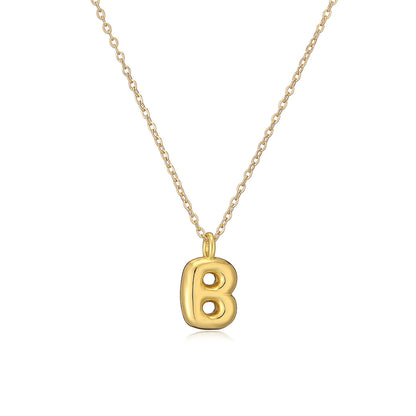 Copper Charisma: A Gilded Alphabet Pendant Necklace