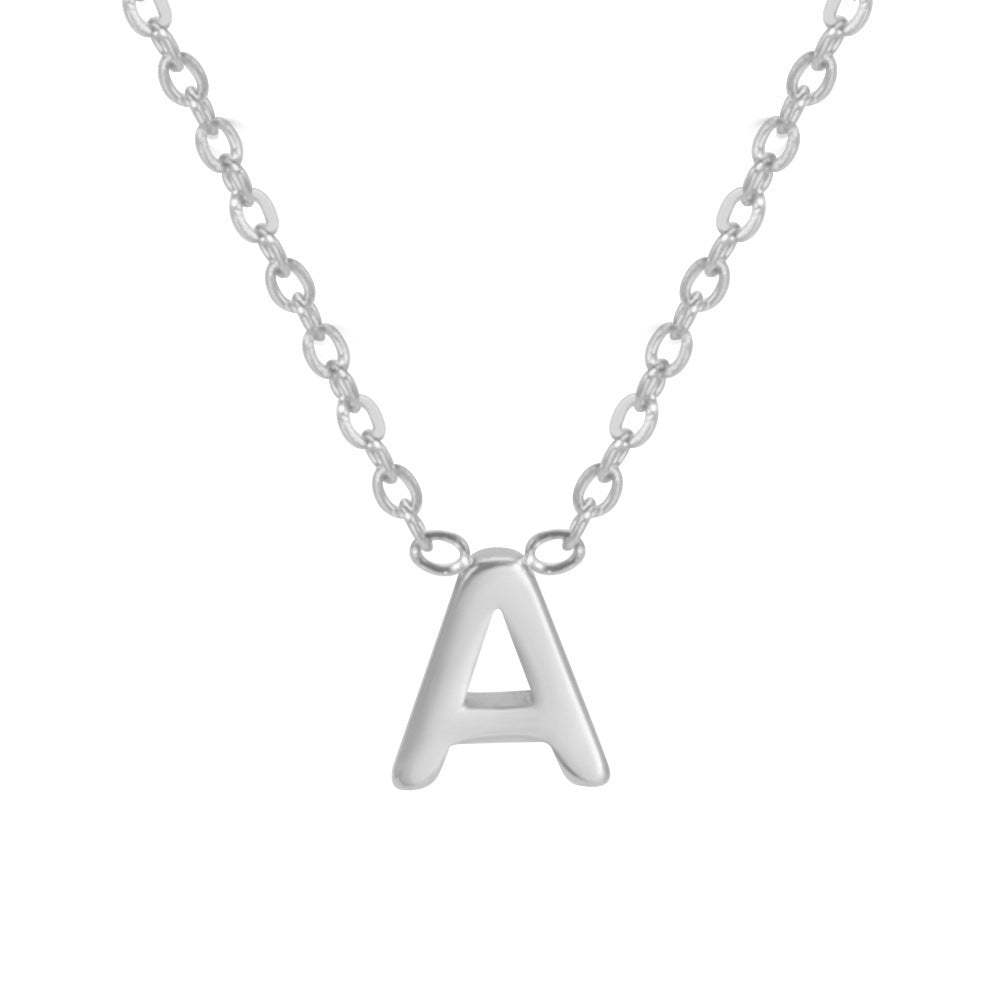 Alphabet Affinity: Steel Color Concentrate Polished Welding Cross Fusion Chain