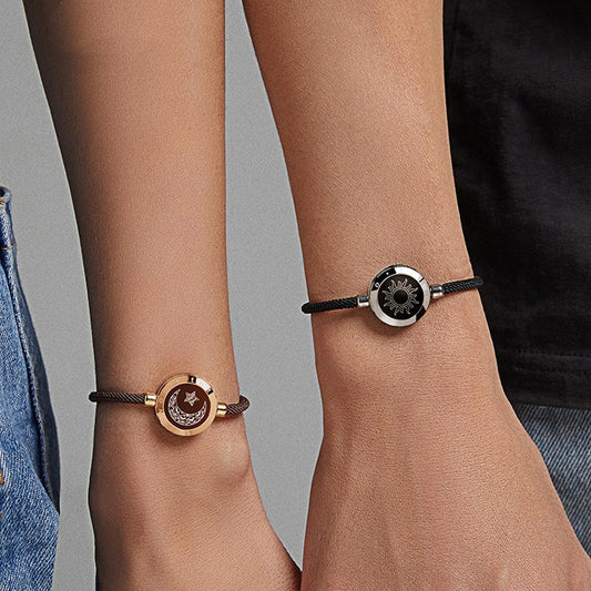 Eclipse of Love: Sun-Moon Smart Sensing Couple Bracelet