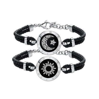 Eclipse of Love: Sun-Moon Smart Sensing Couple Bracelet