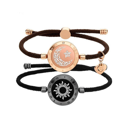 Eclipse of Love: Sun-Moon Smart Sensing Couple Bracelet