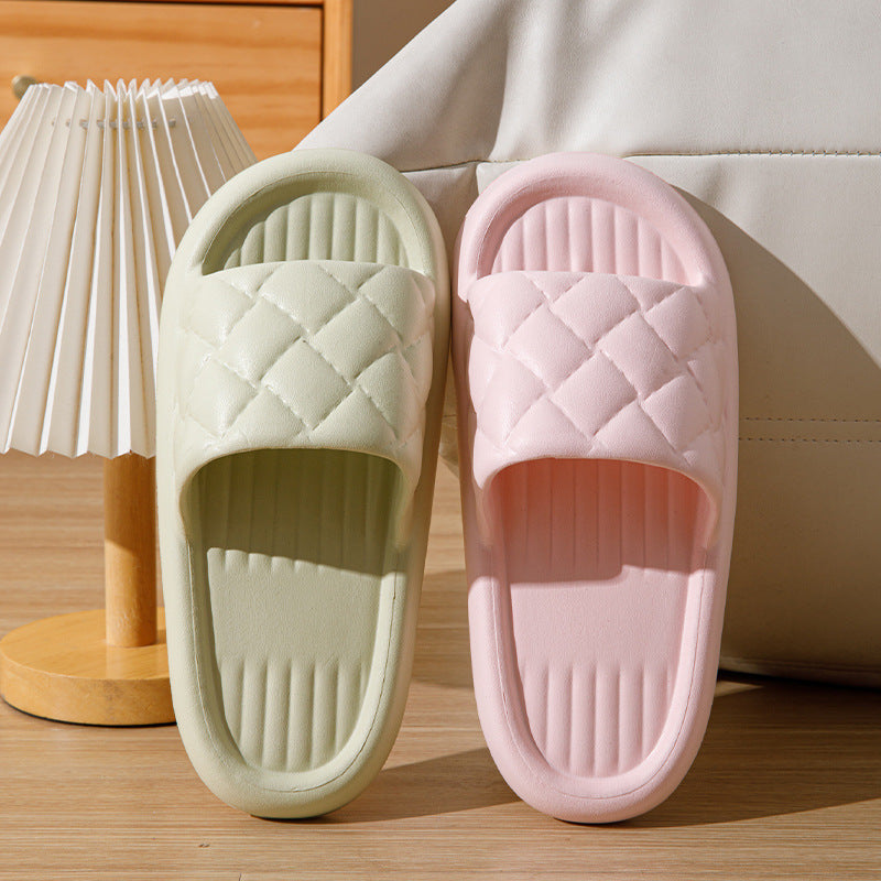 Summer Comfort: New Rhombus Home Slippers for Women and Men - Lightweight, Non-Slip, and Stylish