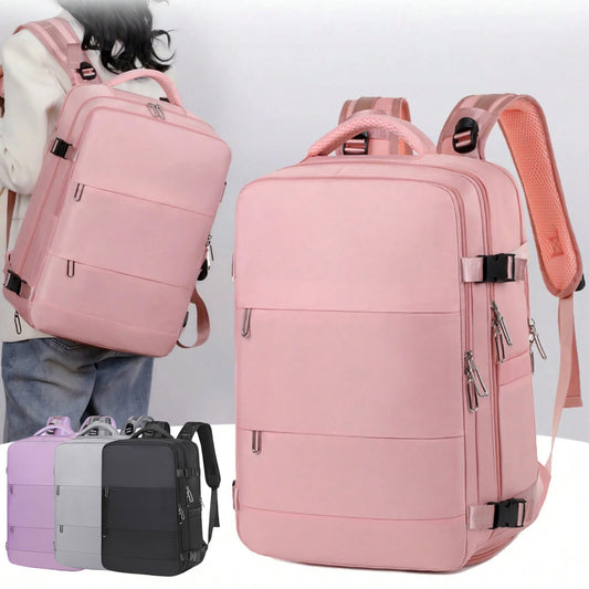 Versatile Voyage: Women's Large-Capacity Travel Backpack with Separate Compartments