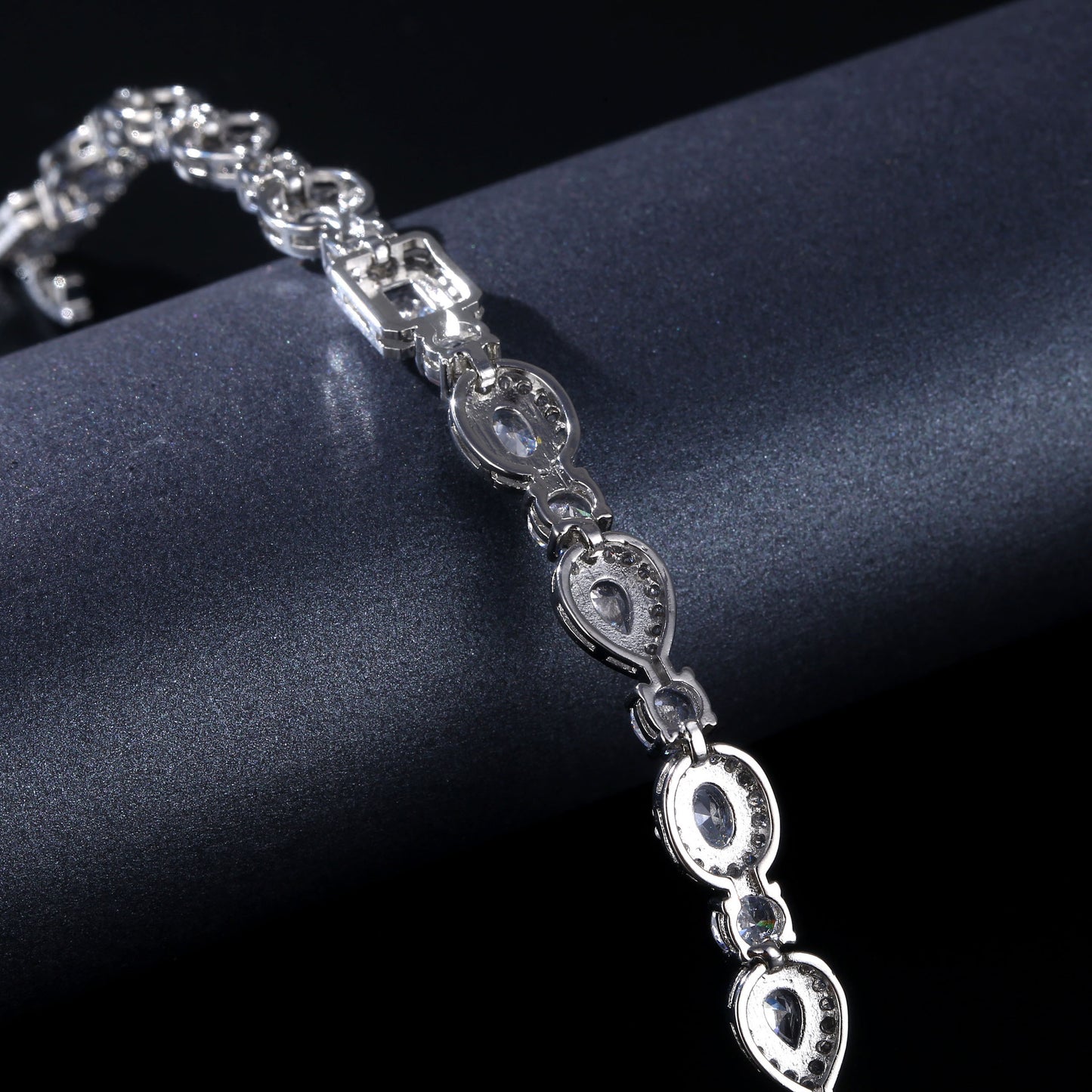 Radiant Elegance: Water Drop Multi-shape Horse Eye Zircon Bracelet